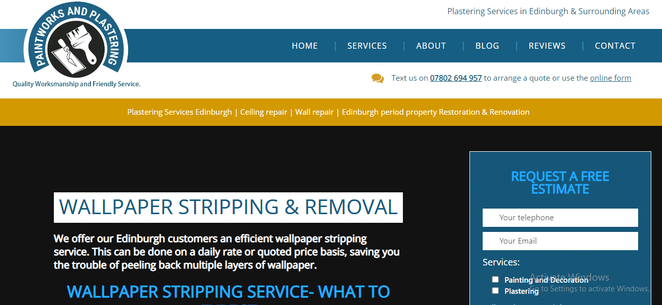 Wallpaper Stripping Painting and Plastering